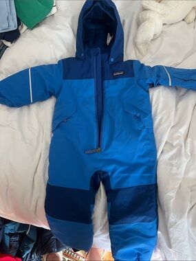 Patagonia Two-Tone Blue Toddlers' Snowsuit